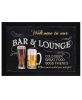 Welcome to Our Bar Black Framed Print Kitchen Wall Art