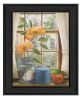 Afternoon Flower Black Framed Print Wall Art