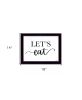 Lets Eat 1 Black Framed Print Kitchen Wall Art