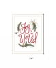 Joy to the World 1 White Framed Print Wall Art
