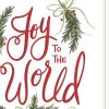 Joy to the World 1 White Framed Print Wall Art