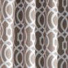84" Taupe Trellis Black Out Curtain Panel