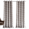 84" Taupe Trellis Black Out Curtain Panel