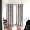 84" Taupe Trellis Black Out Curtain Panel