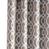 84" Taupe Trellis Black Out Curtain Panel