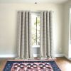 84" Sand Interlock Pattern Window Curtain Panel