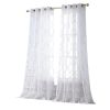 84ï¿½ï¿½ï¿½ Charcoal Trellis Pattern Embroidered Window Curtain Panel