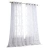 84ï¿½ï¿½ï¿½ Charcoal Trellis Pattern Embroidered Window Curtain Panel
