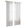 Two 96" Silver Sprinkled Embellishment Window Curtain Panels