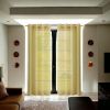 Two 84"  Gold Solid Modern Window Panels