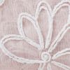 Two 84"  Blush Floral Embroidered Window Panels