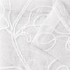 Two 84"  White Bohemian Style  Embroidered Window Panels