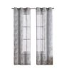Two 96" Silver Boho Embroidered Window Panels