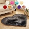 1pc Heart-Shaped Faux Sheepskin Area Rug - Soft and Plush Carpet for Home, Bedroom, Nursery, and Kid's Room - Perfect for Home Decor and Comfort - Whi