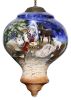 Playing for Jesus Drummer Boy Hand Painted Glass Hanging Ornament - 1