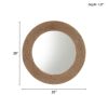 Natural Jute Rope Round Wall Mirror