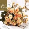 11pcs Bouquet Of DRIED Flowers ROSE Roses Bouquet Of Natural Air Dried Nordic Wind Wedding Home Decoration Valentine Day Gift - A - 11pcs