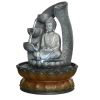 11inches Buddha Fountain Fengshui Indoor Tabletop Decorative Waterfall Kit with Submersible Pump for Office and Home Decor - 11inches