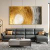 Hand Painted Oil Painting Abstract Gold Texture Oil Painting on Canvas Original Minimalist Art Golden Decor Custom Painting Living Room Home Decor - 7