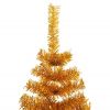 Artificial Christmas Tree with Stand Gold 6 ft PET - Gold