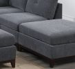 Modular Living Room Furniture Armless Chair Ash Chenille Fabric 1pc Cushion Armless Chair Couch. - as Pic