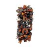 19.7 Inch Hallowe 'en wreath door hanging wreath Hallowe 'en scary pumpkin wreath door decorative pendant garden - 40cm