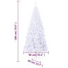 Artificial Christmas Tree with Stand 6 ft 620 Branches - White