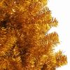 Artificial Christmas Tree with Stand Gold 6 ft PET - Gold