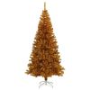 Artificial Christmas Tree with Stand Gold 6 ft PET - Gold