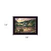 Lakefront Camping II 1 Black Framed Print Wall Art