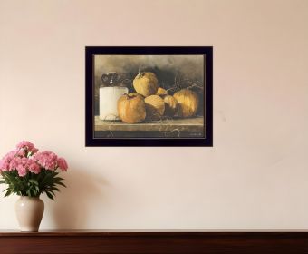 Jugs and Pumpkins 2 Black Framed Print Wall Art